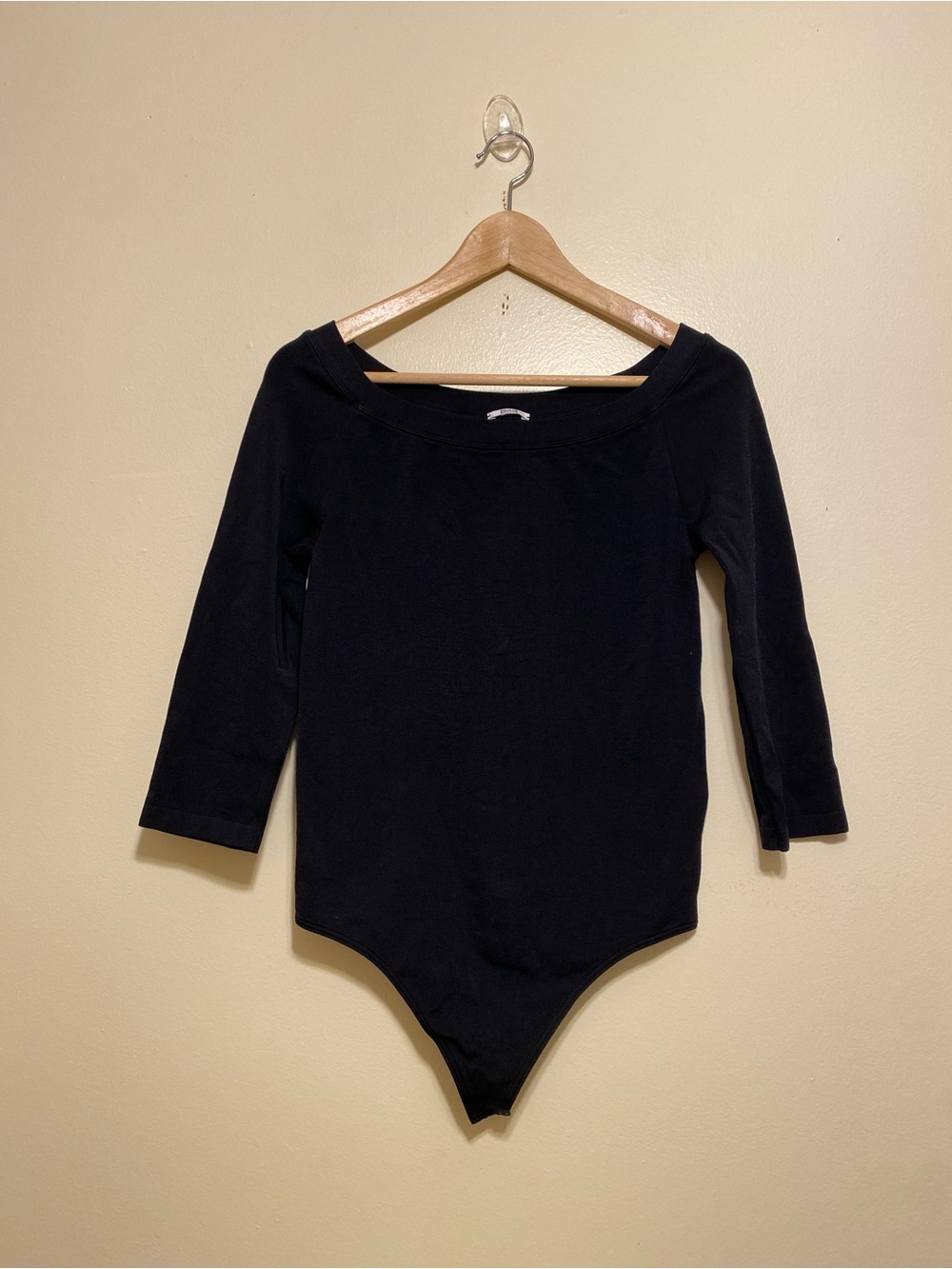 WOLFORD Classic Black  One-Piece Bodysuit. Size L